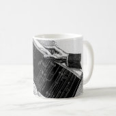 Hands w architecturale blauwdrukken,  Business Koffiemok (Voorkant rechts)