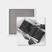 Hands w architecturale blauwdrukken,  Business Magneet (Voorkant / Achterkant)