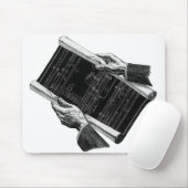 Hands w architecturale blauwdrukken,  Business Muismat (Met muis)