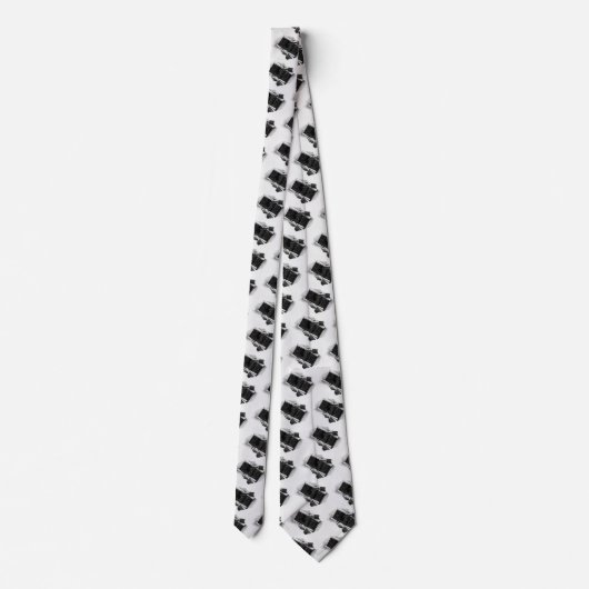 Hands w architecturale blauwdrukken, Business Stropdas (Achterkant)