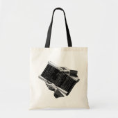 Hands w architecturale blauwdrukken, Business Tote Bag (Voorkant)