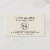 Hands Yin Yang Shiatsu Appointment Visitekaartje (Voorkant)