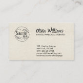 Hands Yin Yang Shiatsu Appointment Visitekaartje (Voorkant)