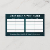 Hands Yin Yang Shiatsu Appointment Visitekaartje (Achterkant)