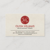 Hands Yin Yang Shiatsu Appointment Visitekaartje (Voorkant)