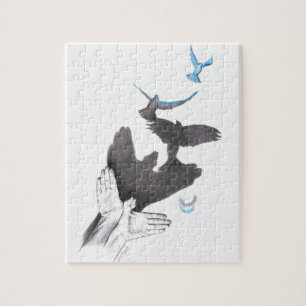 Handschaduw Vliegende vogels Verlichtingskunst Sur Legpuzzel
