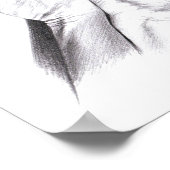 Handschaduw Vliegende vogels Verlichtingskunst Sur Poster (Hoek)