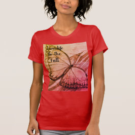 Handschets van de vlinder t-shirt