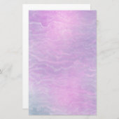 Handschilderd Elegant Paarse marmer Briefpapier (Voorkant / Achterkant)