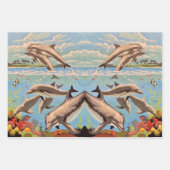 Handschilderd op aantal | Dolfijnen voor afspeeldo Inpakpapier Vel (Voorkant 2)