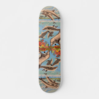 Handschilderd op aantal | Dolfijnen voor afspeeldo Persoonlijk Skateboard