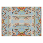 Handschilderd op aantal | Dolfijnen voor afspeeldo Tafelkleed (Voorkant (Horizontaal))