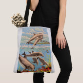 Handschilderd op aantal | Dolfijnen voor afspeeldo Tote Bag (Dichtbij)