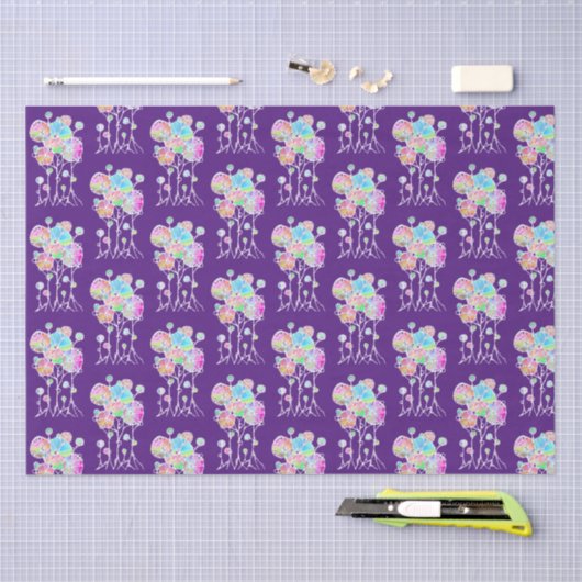 Handschilderen - Abstracte structuurgroep 4 Tissuepapier (Craft)