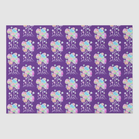 Handschilderen - Abstracte structuurgroep 4 Tissuepapier (Voorkant)