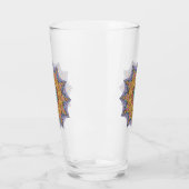 Handschilderend Mandala Klock Face 1 Glas (Links)