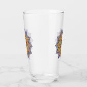 Handschilderend Mandala Klock Face 1 Glas (Rechts)