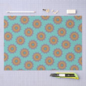 Handschilderend Mandala Klock Face 1 Tissuepapier (Craft)
