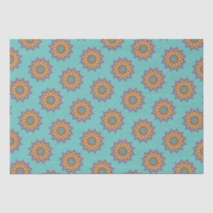 Handschilderend Mandala Klock Face 1 Tissuepapier