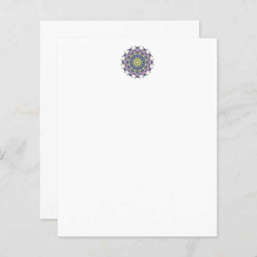 Handschilderend Mandala Klock Face 2 (Voorkant / Achterkant)