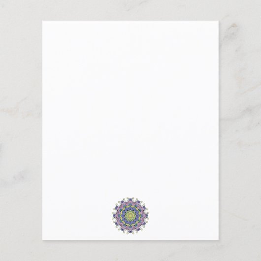 Handschilderend Mandala Klock Face 2 (Achterkant)