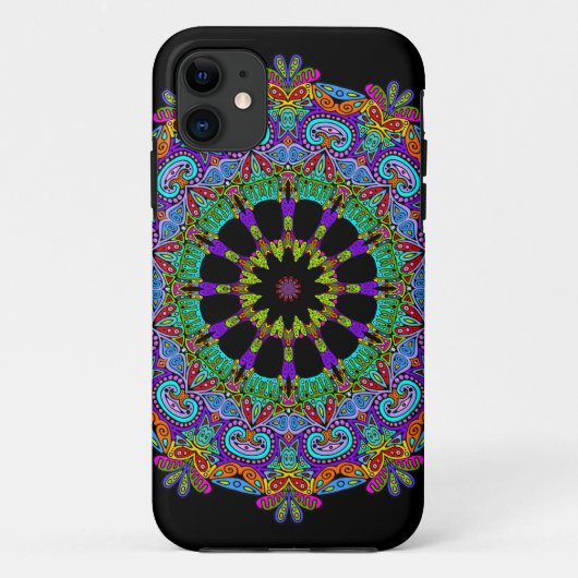 Handschilderend Mandala Klock Face 24 Case-Mate iPhone Case (Achterkant)