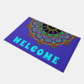 Handschilderend Mandala Klock Face 24 Deurmat (Schuin)