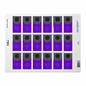 Handschilderend Mandala Klock Face 24 Etiket (Full Sheet)