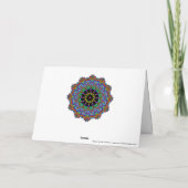 Handschilderend Mandala Klock Face 24 Kaart (Achterkant)