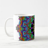 Handschilderend Mandala Klock Face 24 Koffiemok (Links)