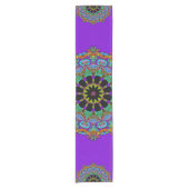 Handschilderend Mandala Klock Face 24 Korte Tafelloper (Voorkant)