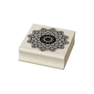 Handschilderend Mandala Klock Face 24 Rubberstempel