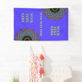 Handschilderend Mandala Klock Face 24 Spandoek (Insitu)