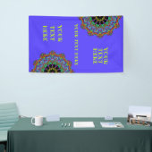 Handschilderend Mandala Klock Face 24 Spandoek (Beurs)