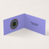 Handschilderend Mandala Klock Face 24 Visitekaartje (Binnen)
