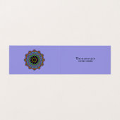 Handschilderend Mandala Klock Face 24 Visitekaartje (Binnenkant ongevouwen)