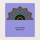 Handschilderend Mandala Klock Face 24 Visitekaartje (Binnenkant ongevouwen)