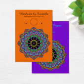 Handschilderend Mandala Klock Face 24 Visitekaartje (Bureau)