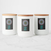 Handschilderend Mandala Klock Face 24 Voedselcontainer Etiket (Flessen)