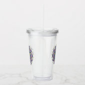Handschilderend Mandala Klock Face 2 Acryl Drinkbeker (Rechts)