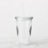 Handschilderend Mandala Klock Face 2 Acryl Drinkbeker (Links)