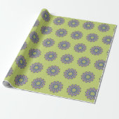 Handschilderend Mandala Klock Face 2 Cadeaupapier (Uitgerold)