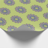Handschilderend Mandala Klock Face 2 Cadeaupapier (Hoek)
