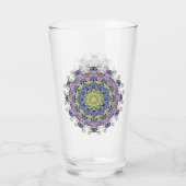 Handschilderend Mandala Klock Face 2 Glas (Achterkant)