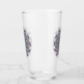 Handschilderend Mandala Klock Face 2 Glas (Links)