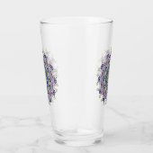 Handschilderend Mandala Klock Face 2 Glas (Rechts)