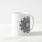 Handschilderend Mandala Klock Face 2 Koffiemok (Voorkant rechts)