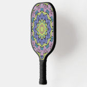Handschilderend Mandala Klock Face 2 Pickleball Paddle (Links)