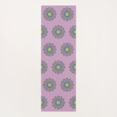 Handschilderend Mandala Klock Face 2 Yogamat (Achterkant)