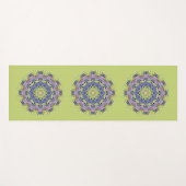 Handschilderend Mandala Klock Face 2 Yogamat (Voorkant (horizontaal))